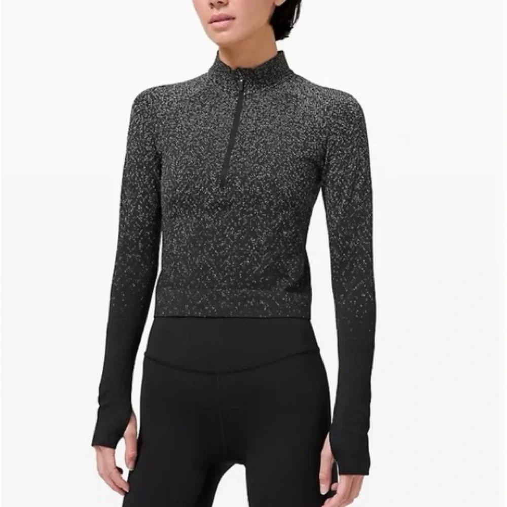 Lululemon rest less quarter zip shirt long sleeve 8 - Picture 1 of 5
